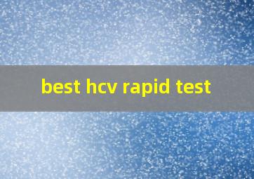  best hcv rapid test